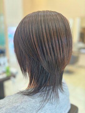 ビーグレイス シモエド店 大人かっこいいウルフヘア×40代50代