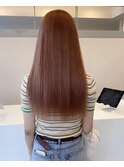 グレージュ切りっぱなしボブ前髪ありミニボブミルクティベージュ