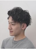 一宮メンズ王道人気ツイスパ×濡れ感マッシュセンターパート20代