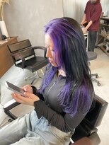リジョイスヘア レイ(REJOICE hair Lei)&nbsp;design color purple 担当AKIRA