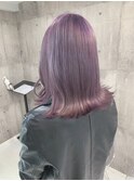 イメチェン/レッドブラウン/フルバング/似合わせカット/海老名駅