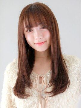 ヘアサロンガリカアオヤマ(hair salon Gallica aoyama) 透明感ダークブラウンの美髪ロングに顔周りレイヤー