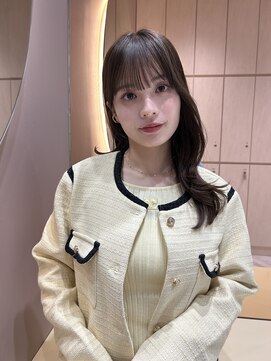 グロー 大宮(GLROW) ▲レイヤーカット顔まわり前髪矯正オリーブベージュharuhi