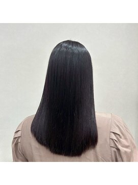 ヘアー ワークス ボナ 前橋店(HAIR WORKS bona.) 清楚系◎黒髪×究極のツヤ髪ストレートロング