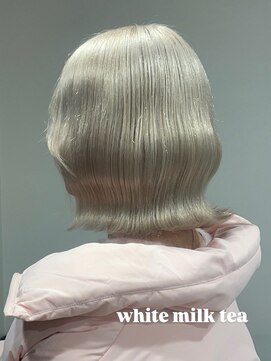 ベレーザ 渋谷(BELEZA) 16885抜きっぱなしブロンドホワイトブロンド韓国ミニマルボブ