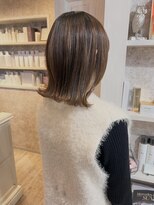 キャアリー(Caary)&nbsp;福山美容室caary髪質改善ストレート切りっぱなし外ハネ20代30代