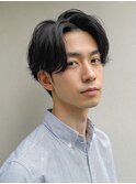 刈り上げセンターパート/波巻きツイストスパイラル/茗荷谷