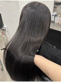 ダークブラウンカラー艶カラー
