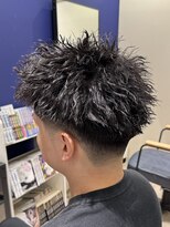 ハッシュタグネイビー 仙台駅前店(#NAVY) ツイストスパイラル仙台美容室波巻きシャドウパーマサーフカール