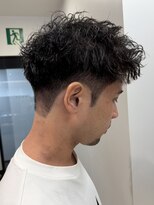 ウォルト(walt)&nbsp;栄 メンズ 細かめカールパーマ スパイキーショート