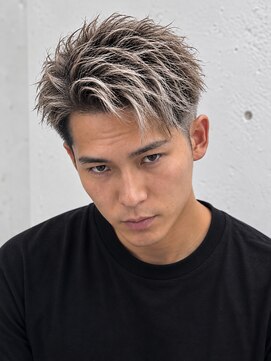 メンズ ラピス(Men's Lapis) メンズショート　ハイトーン　ハイライト　短髪
