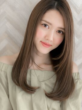 ローマ ギンザ(ROMA Ginza) 【ROMA】ブリーチなし/柔らかくすみカラー/愛され美ストレート