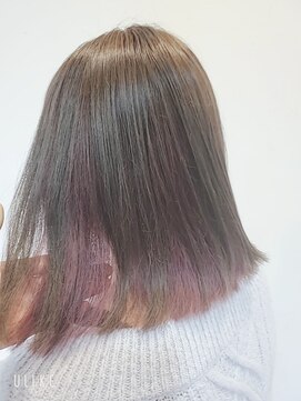 シェル 国分寺(shell) インナーカラーピンク☆ミディアム