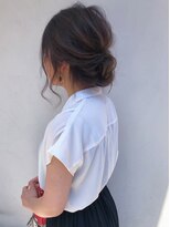 フロート 小阪店(float) アレンジ_マロンベージュ Aラインボブ かきあげ