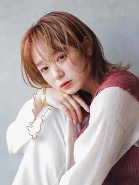 アイティーバイアルバム 下北沢店(IT by ALBUM) ウルフレイヤー_アースカラーくびれヘアツートンカラー_9024