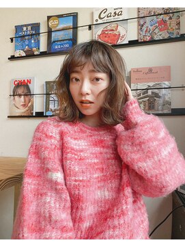 サンド クリア 横浜本店(sand clear) ぱつっとボブ/くびれヘア/韓国/メルティカラー[横浜駅/ショート]