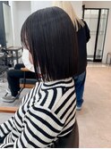 小顔タッセルボブ×美髪[ぱつっとボブ/縮毛矯正/横浜韓国]