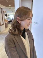 サラビューティーサイト 志免店(SARA Beauty Sight) 【KANATA】20代30代 クビレミディアム×ブリーチ無しカラー