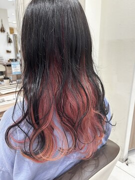 アッシュ 戸田公園店(Ash) アプリコットピンク×インナーカラー