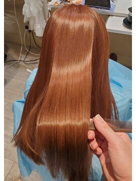 髪質改善 ソアリス 烏丸丸太町店(soiris) カラーエステ　after画像　仕上げは乾かしただけです