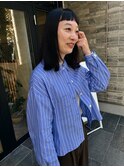 ロブ/鎖骨ボブ/オン眉/眉上バング