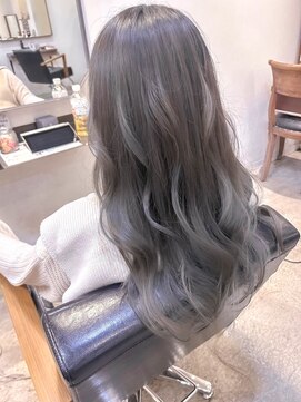 ヘアーラニッシュ 三郷中央店(hair Lanish) バレイヤージュ/　グレージュ/10代20代30代