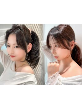 顔周り、前髪で作る韓国風カットで小顔魅せ。髪質や骨格・クセに合わせた似合わせヘアを叶える[小倉]