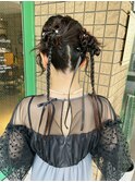 ツインカチモリヘアアレンジ