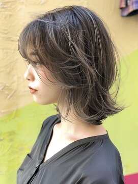 アルトリスト(Altruist Aging×HAIR&SPA) ★ダークブルーワンホンレイヤーデジタルパーマボブ髪質改善