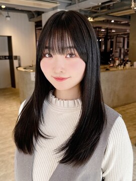 アイティー バイ アルバム 浦和店(IT by ALBUM) ロングおくれ毛美髪前髪カット顔周りレイヤー_ba548851