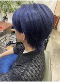 全体ブリーチオンカラー　ウルフスタイル