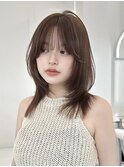 ボブ／レイヤーカット／グレージュカラー／表参道