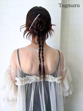 タグマル 結婚式ヘア☆上品なカチモリ☆