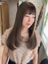 バランス 新宿(balance) 【小松光司】レイヤーカット×ミルクティーベージュ