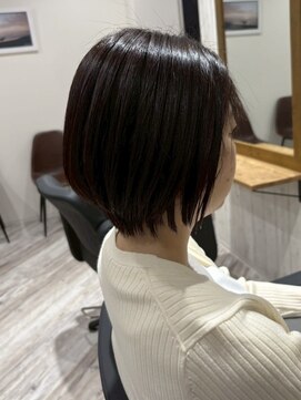 エミュー 大船店(emue) 大船駅ワンカラーブリーチなしダブルカラーオリーブブラウン30代