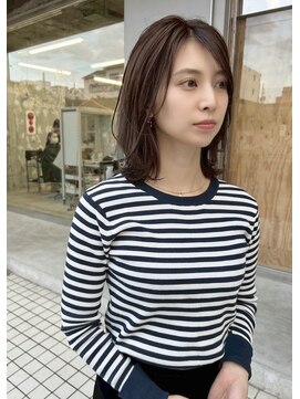 イン(in.) 大人ミディアム/長めボブ/艶カラー