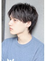 リークフー(Ree cu fuu)&nbsp;無造作マッシュメンズショート☆冬カラーナチュラルパーマ