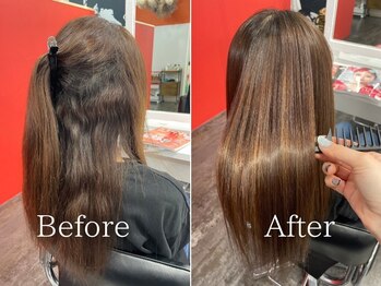 ロマーリ 岡山店(LOMARLIE)の写真/【岡山/新保/くせ毛うねりパサつき乾燥】髪質改善ストレート/縮毛矯正/髪質改善トリートメント