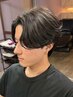【伸びても扱いやすい再現性カット】メンズカット＋頭皮洗浄炭酸泉#マッシュ
