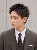 ◆ 爽やかアップバング［グレージュカラー］
