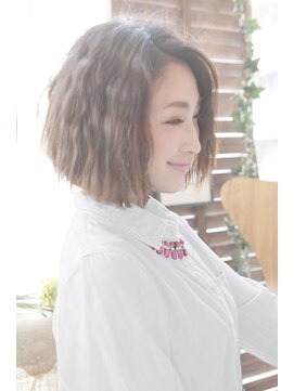 ニスル センター南店(NISURU） 似合わせカット/大人ガーリー/ダークアッシュ/着物/センター南