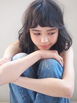 コス(kos) 『nanuk＊UEKI』外国人風クセ感＊透け感モーブグレー