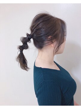 アナザヘアー なんば 高島屋前店(ANAZA hair) 【ANAZA hair/難波】紐を使ったヘアアレンジ♪