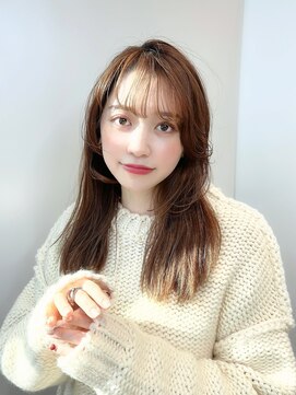 モナン 渋谷(Monan) 【渋谷】韓国風前髪 愛されセミディ #渋谷