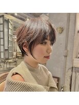 髪質改善と縮毛矯正の専門店 サンティエ(scintiller)&nbsp;大人綺麗な小顔襟足スッキリショートボブ　30代40代50代