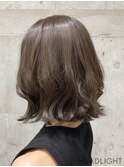 波ウェーブパーマココアベージュチョコレートブラウン小顔黒髪