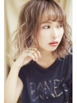 ニコ(NiCO)&nbsp;【NiCO 八戸】無造作 カール ふわミディ フェミニンボブ ♪