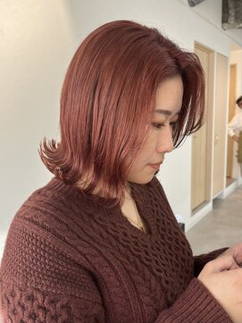 トト 船橋店(toto.) 黒髪/グレーベージュ/レイヤーロング/前髪パーマ[西船橋/津田沼]