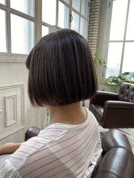 クッキー ヘアーアンドメイク(COOKIE Hair&Make) 【COOKIE】艶ボブ×ブラウンベージュ40代/50代
