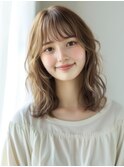 ★暗めカラーグランマッシュフェイスフレーミングデザインカラー